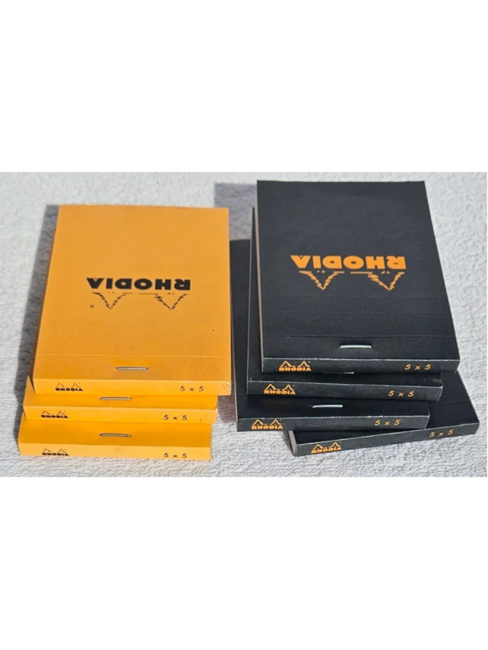 7 Rhodia Vellum Pads 122009 No. 12 Square Ruled Repellent PEFC Cert Block 5 x 5